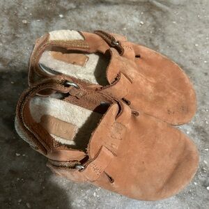 Zara Kids Tan Suede Slingback Sandals